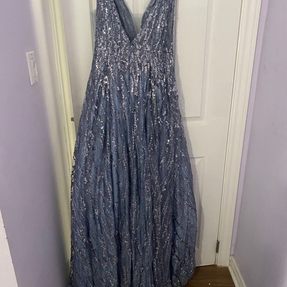 Selling Smoky Blue Maxi Dress - Picture 2 of 3